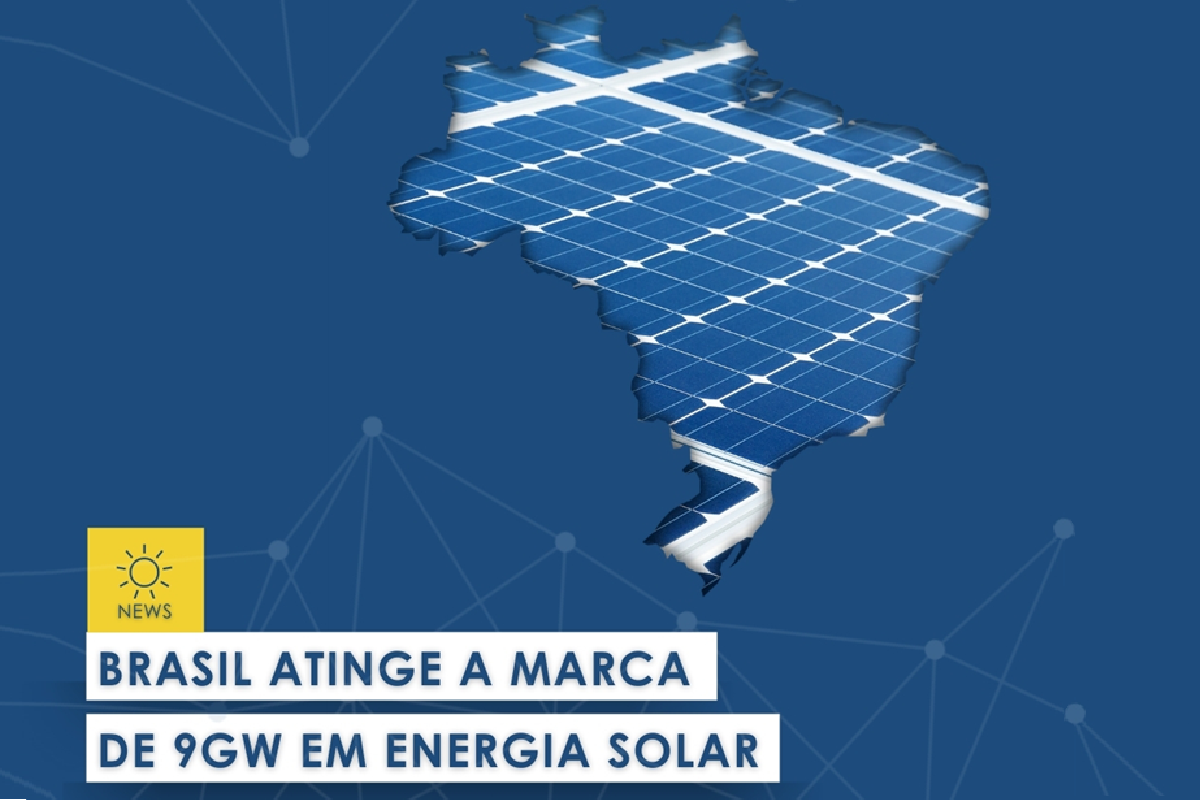 Brasil atinge a marca de 9 GW em energia solar