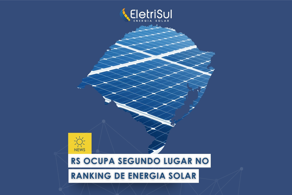 RS ocupa o segundo lugar no ranking nacional de energia fotovoltaica